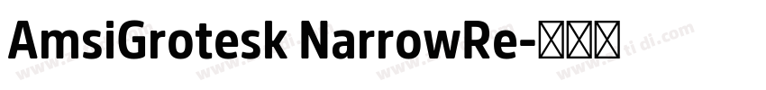 AmsiGrotesk NarrowRe字体转换